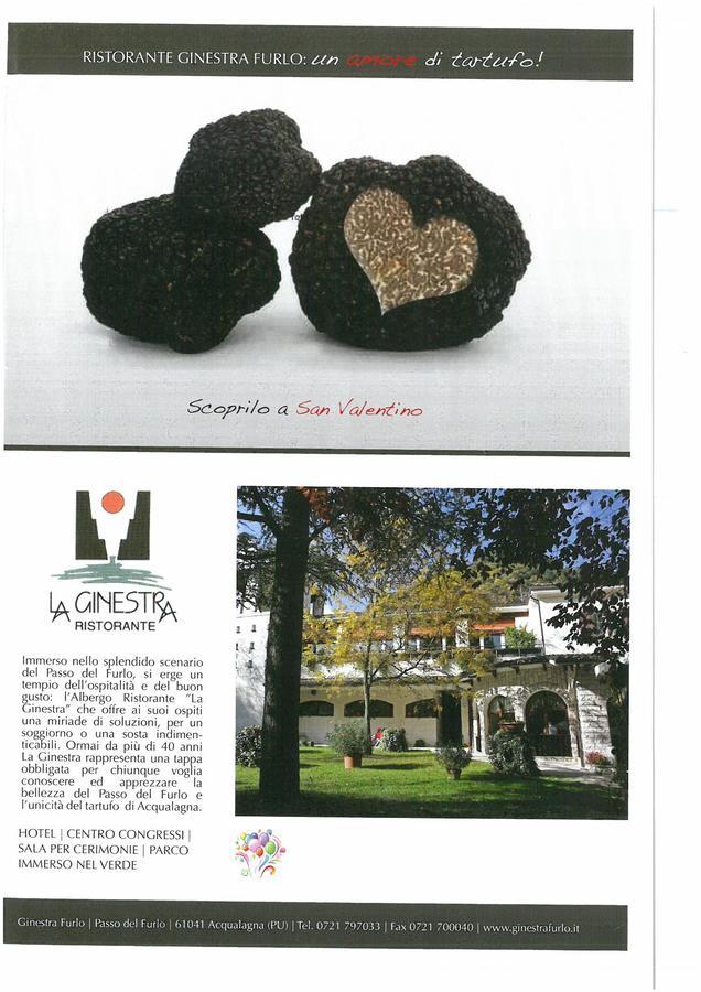 Albergo La Ginestra Acqualagna Exterior foto